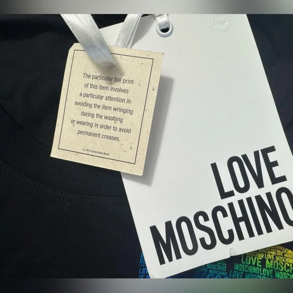 Love Moschino Rainbow Foil Heart Logo Tee
Black US Size 2 - Picture 4 of 8